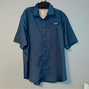 Eddie Bauer Performance Fishing Tech Woven Shirt Size XL